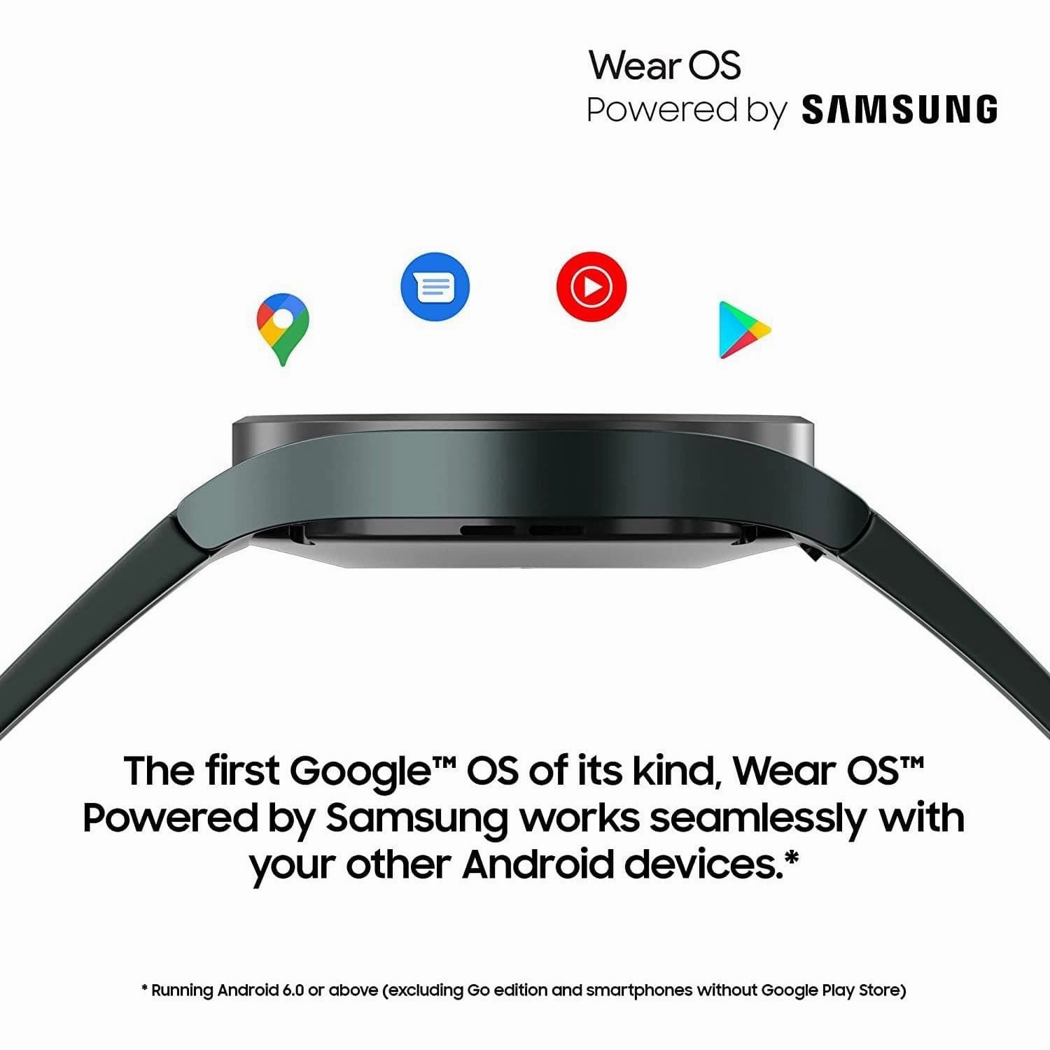 SAMSUNG Galaxy Watch4 BT Smart Watch, 44 mm - Aluminium, Silver