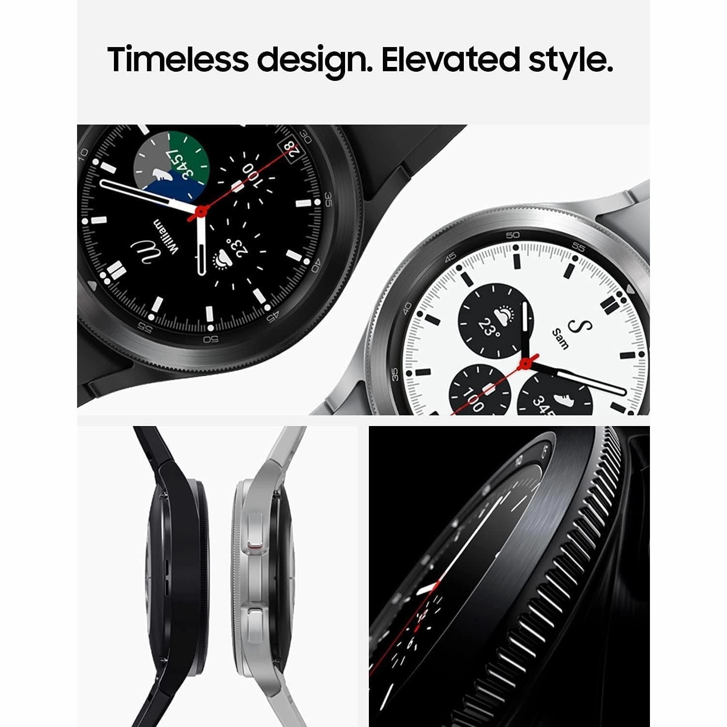 Samsung Galaxy Watch4 Classic 46mm 4G Smart Watch - Silver - Unlocked