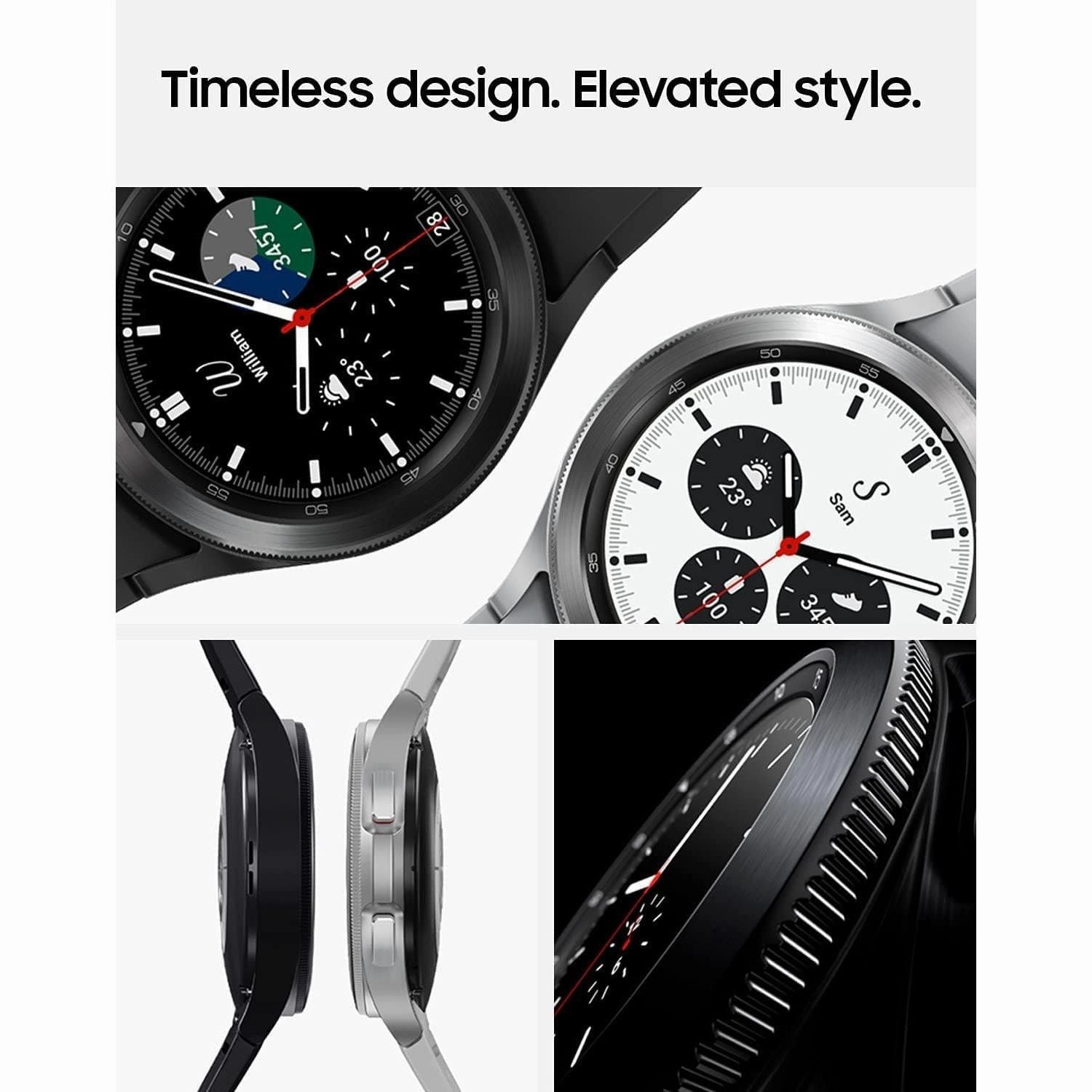 Samsung Galaxy Watch4 Classic 46mm 4G Smart Watch - Silver - Unlocked