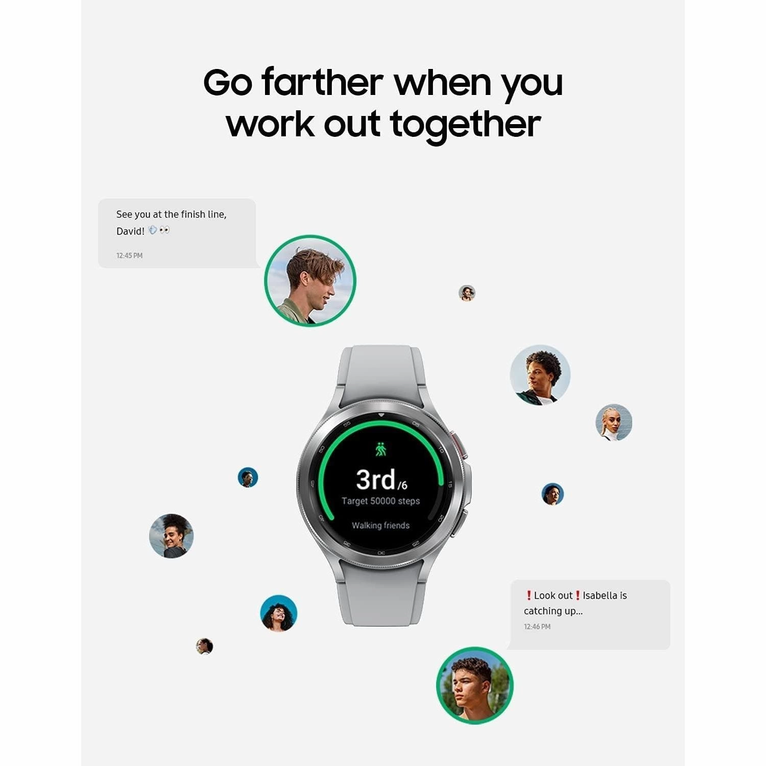 Samsung Galaxy Watch4 Classic 46mm 4G Smart Watch - Silver - Unlocked