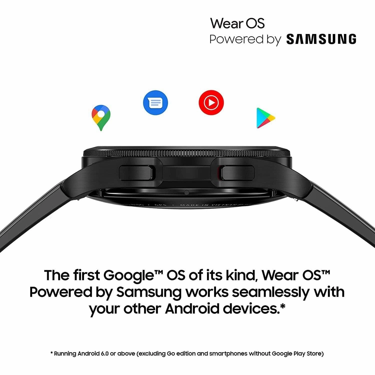 SAMSUNG Galaxy Watch4 Classic GPS   4G , 46 mm, Stainless Steel, Silver- Unlocked