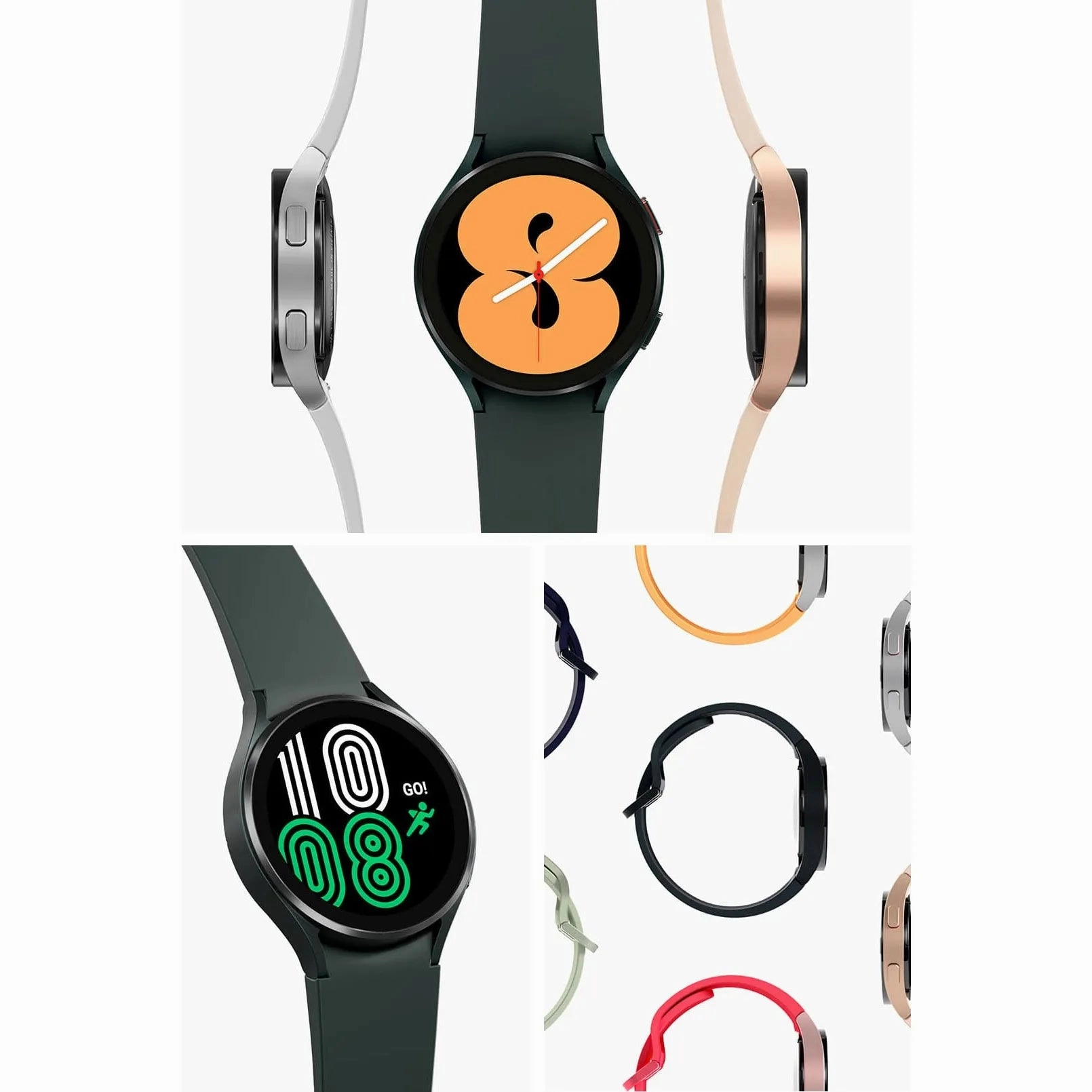 Samsung Galaxy Watch4 Smart Watch, Health Monitoring, Fitness Tracker, Long Lasting Battery, 4G, 40mm, Black