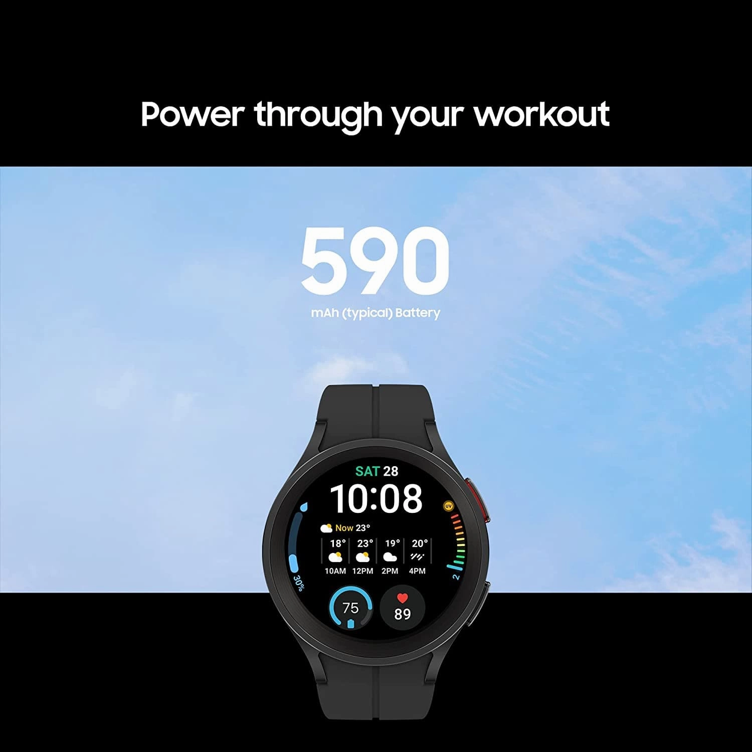 Samsung Galaxy Watch5 Pro 45mm 4G LTE Smart Watch, 3 Year Manufacturer Warranty, Grey Titanium (UK Version)