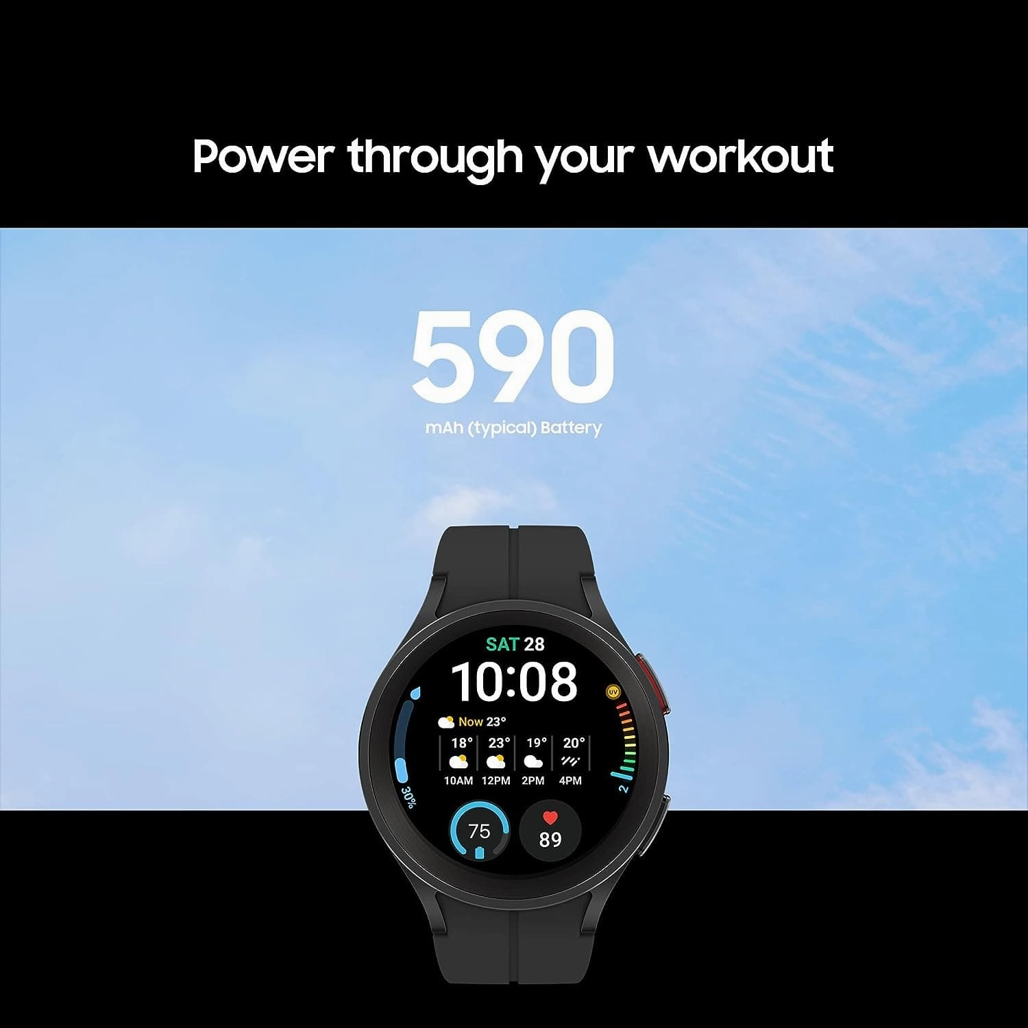 Samsung Galaxy Watch5 Pro 45mm 4G LTE Smart Watch, Grey Titanium