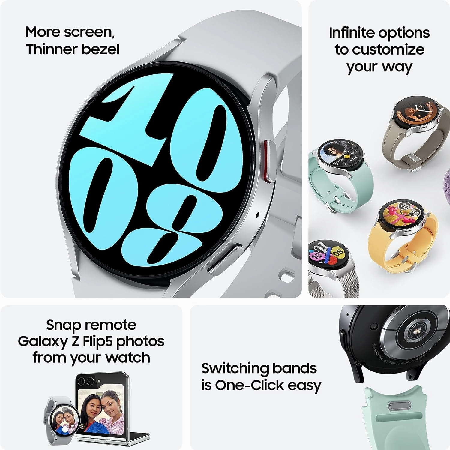 Samsung Galaxy Watch6 Bluetooth 44mm Smart Watch - Graphite