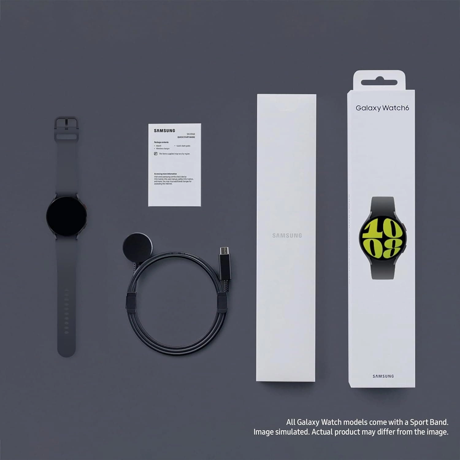 Samsung Galaxy Watch6 Bluetooth GPS 44mm Smartwatch with Bixby - Graphite