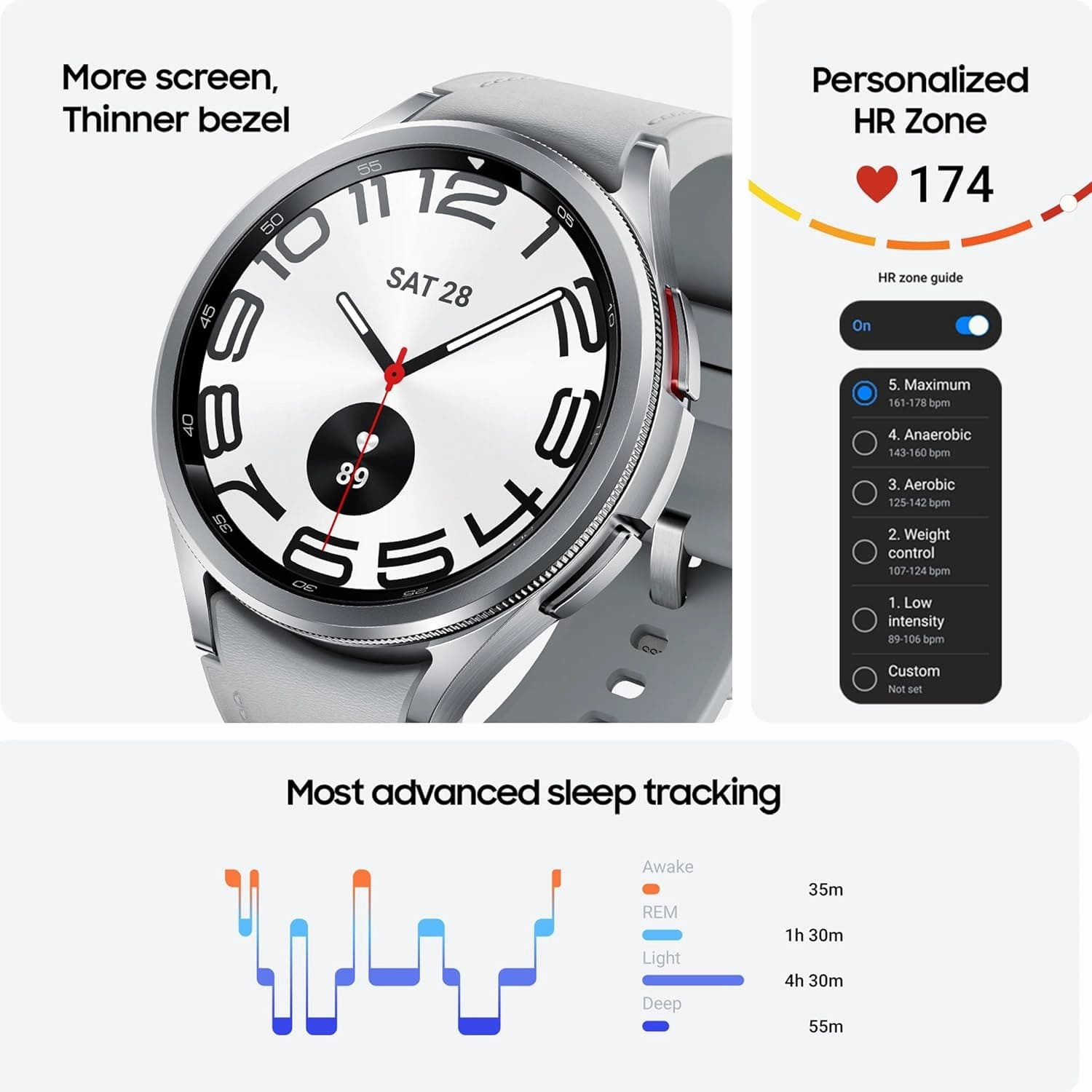 Samsung Galaxy Watch6 Classic 43mm - Bluetooth Smartwatch with Hybrid Eco-Leather Camel Band