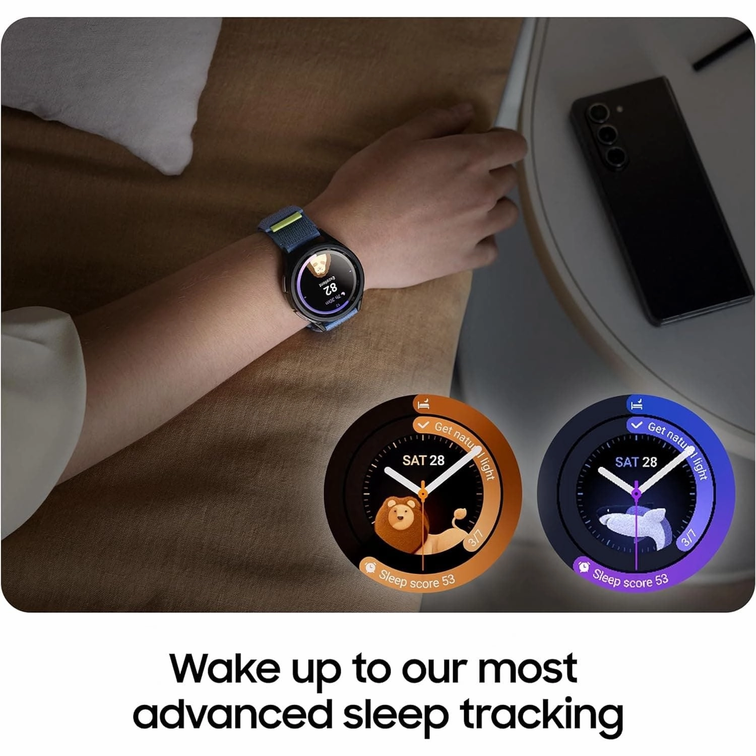 Samsung Galaxy Watch6 Classic 43mm - Bluetooth Smartwatch with Hybrid Eco-Leather Camel Band