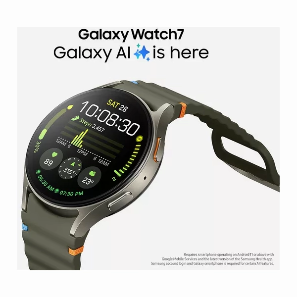 Samsung Galaxy Watch7 Bluetooth Smartwatch  40mm, Green, with Bixby Voice Assistant