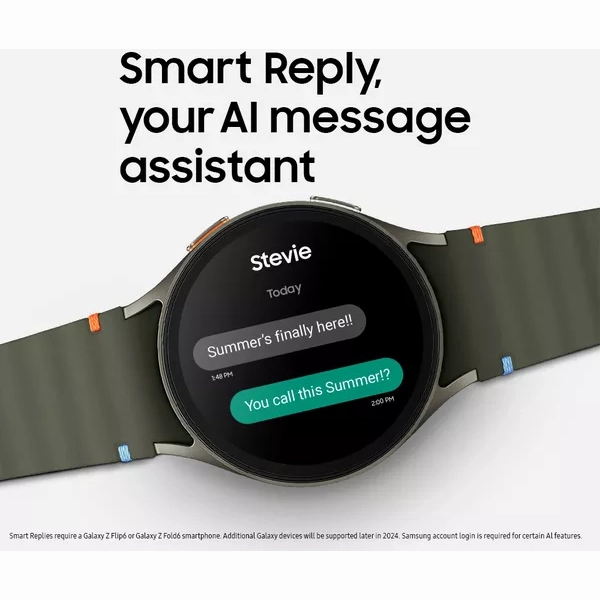 Samsung Galaxy Watch7 Bluetooth Smartwatch  40mm, Green, with Bixby Voice Assistant