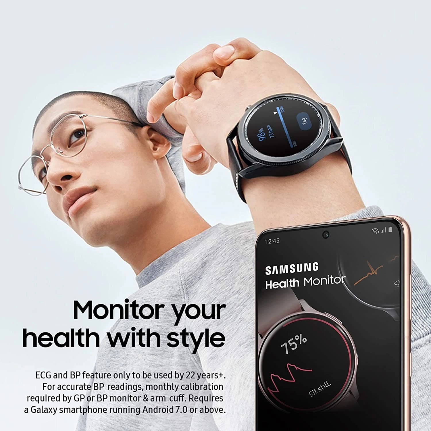 Samsung Galaxy Watch 3 4G Stainless Steel 45 mm Smart Watch - Mystic Black