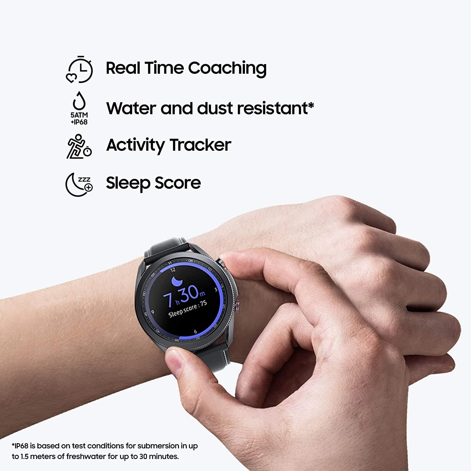 Samsung Galaxy Watch 3 4G Stainless Steel 45 mm Smart Watch - Mystic Black