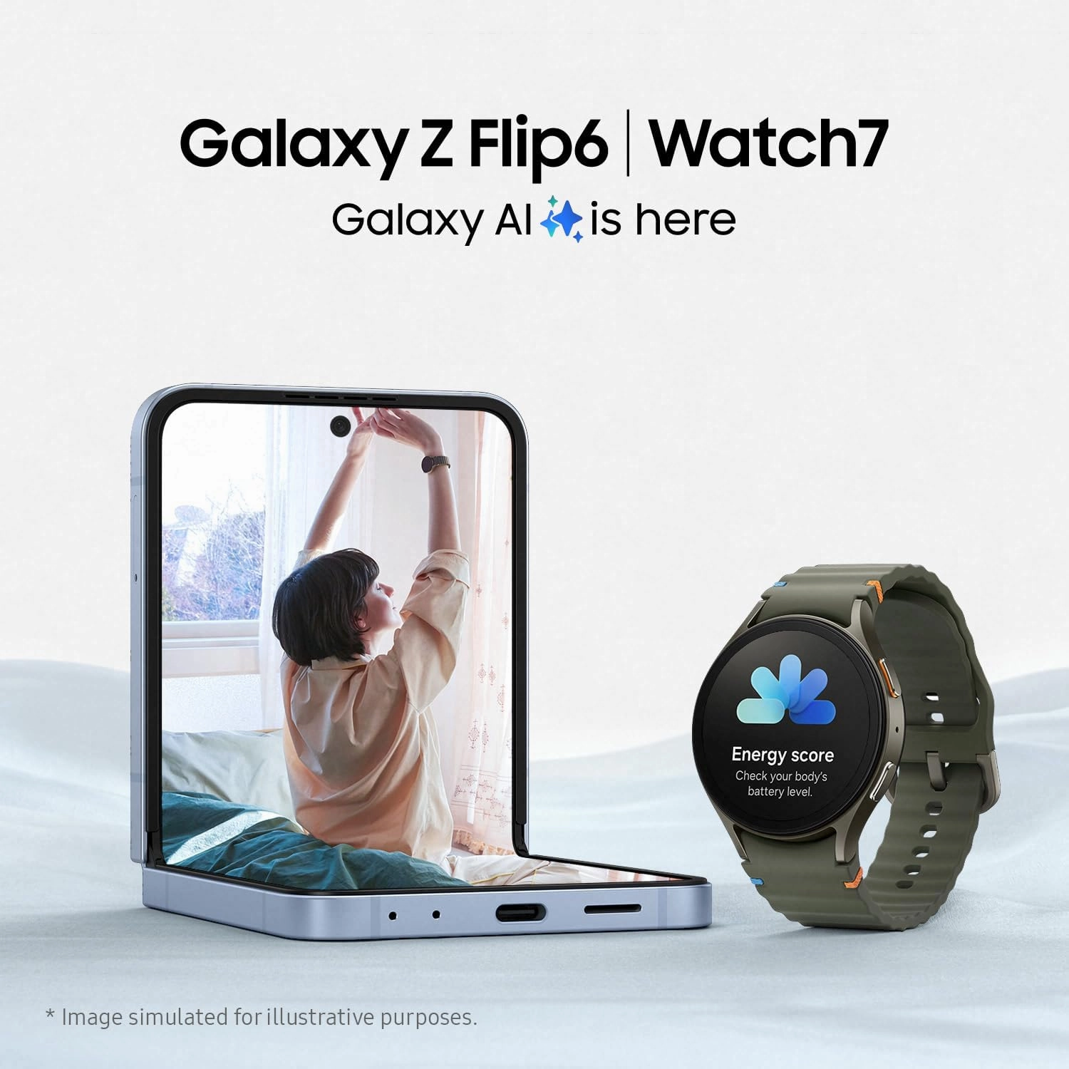 Samsung Galaxy Watch 7 Silver - 44mm, Galaxy AI, Health Monitoring, Fitness Tracker, Bluetooth, 3-Year Manufacturer Extended Warranty (UK Version)