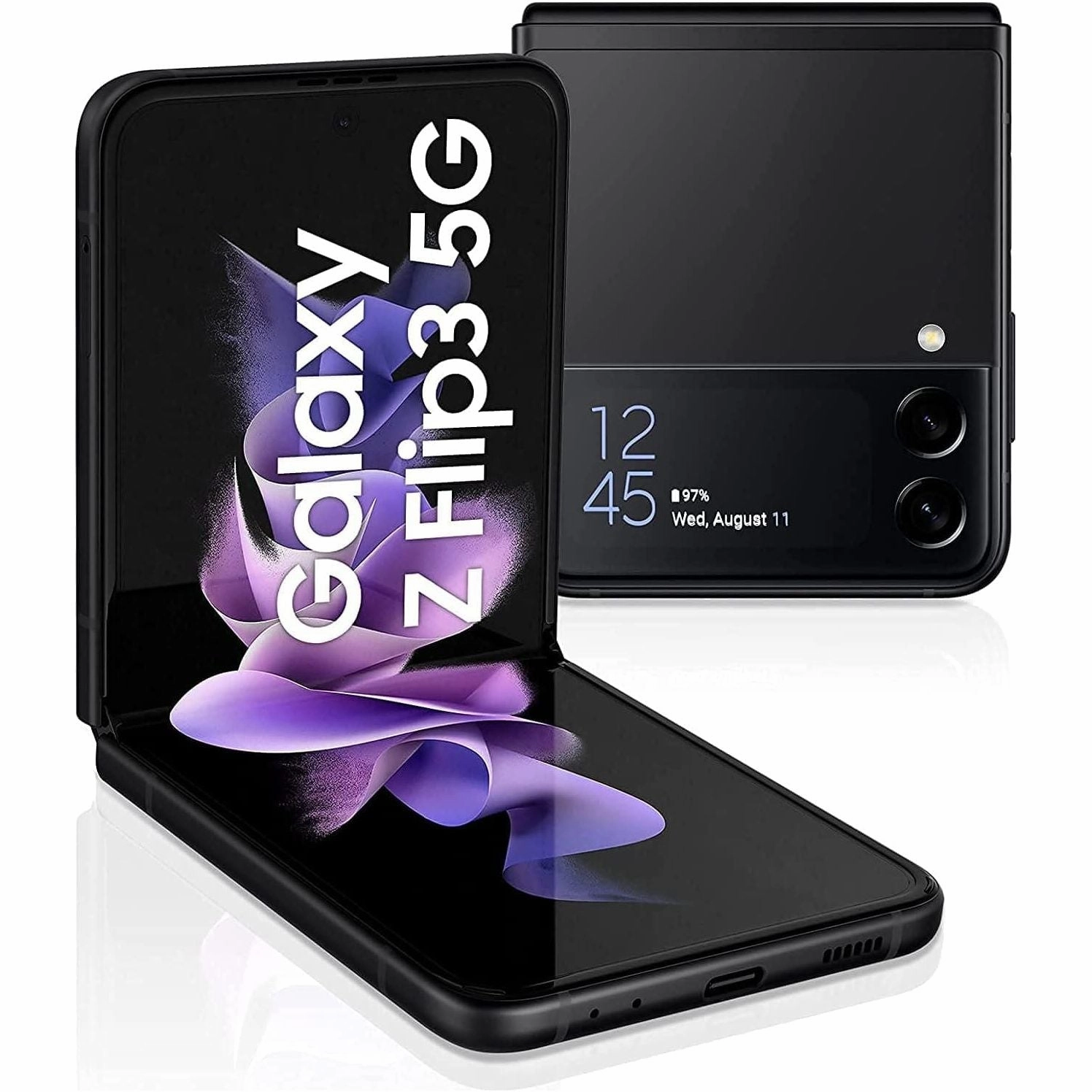 Samsung Galaxy Z Flip3 5G, 256GB, 8GB RAM, Dual SIM - Black - Unlocked mobile phones,smartphones,android phones,iphone