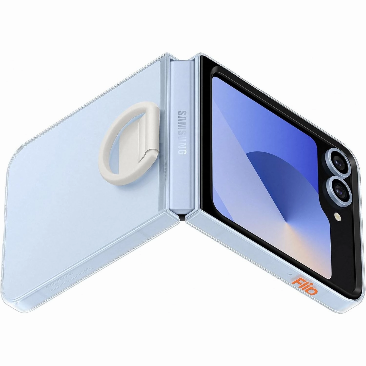 Samsung Galaxy Z Flip6 Official Clear Case with Ring, Transparent