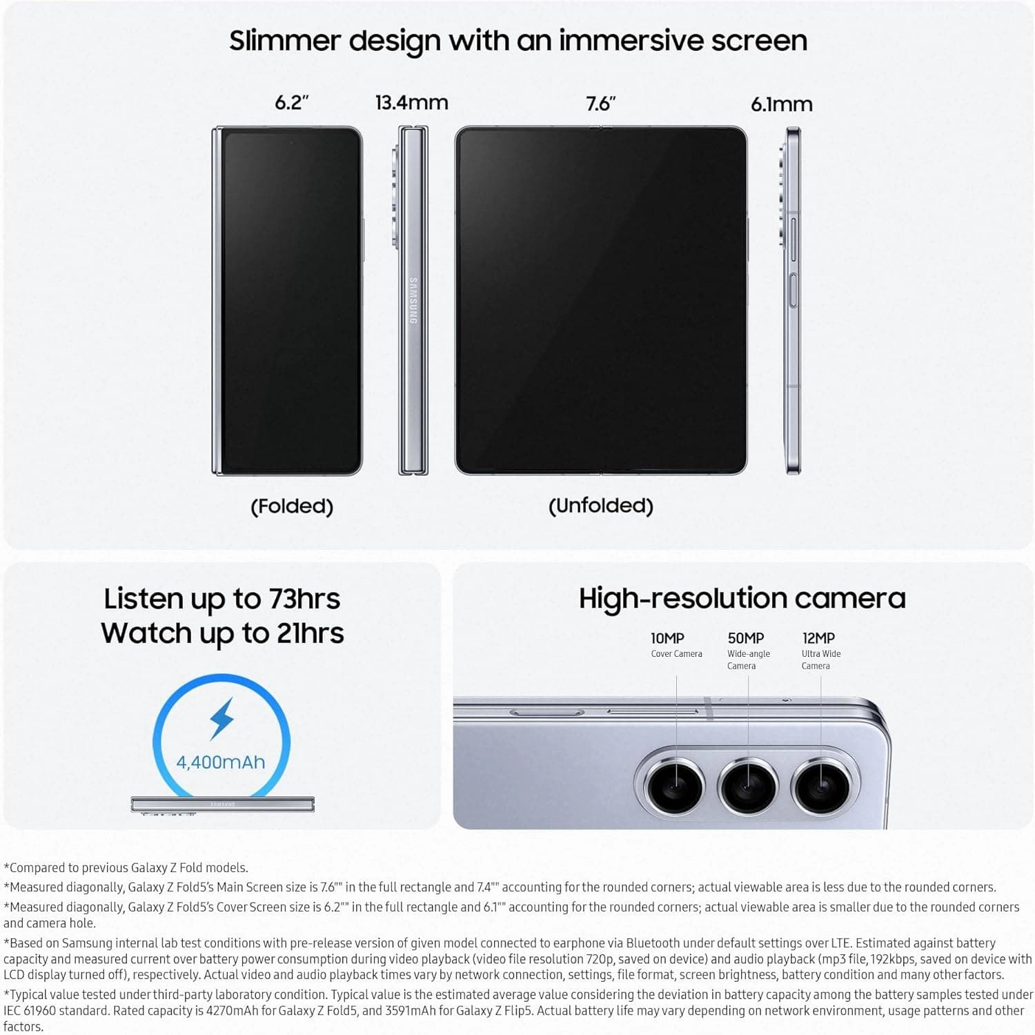 Samsung Galaxy Z Fold5 5G 512GB Mobile Phone - Black