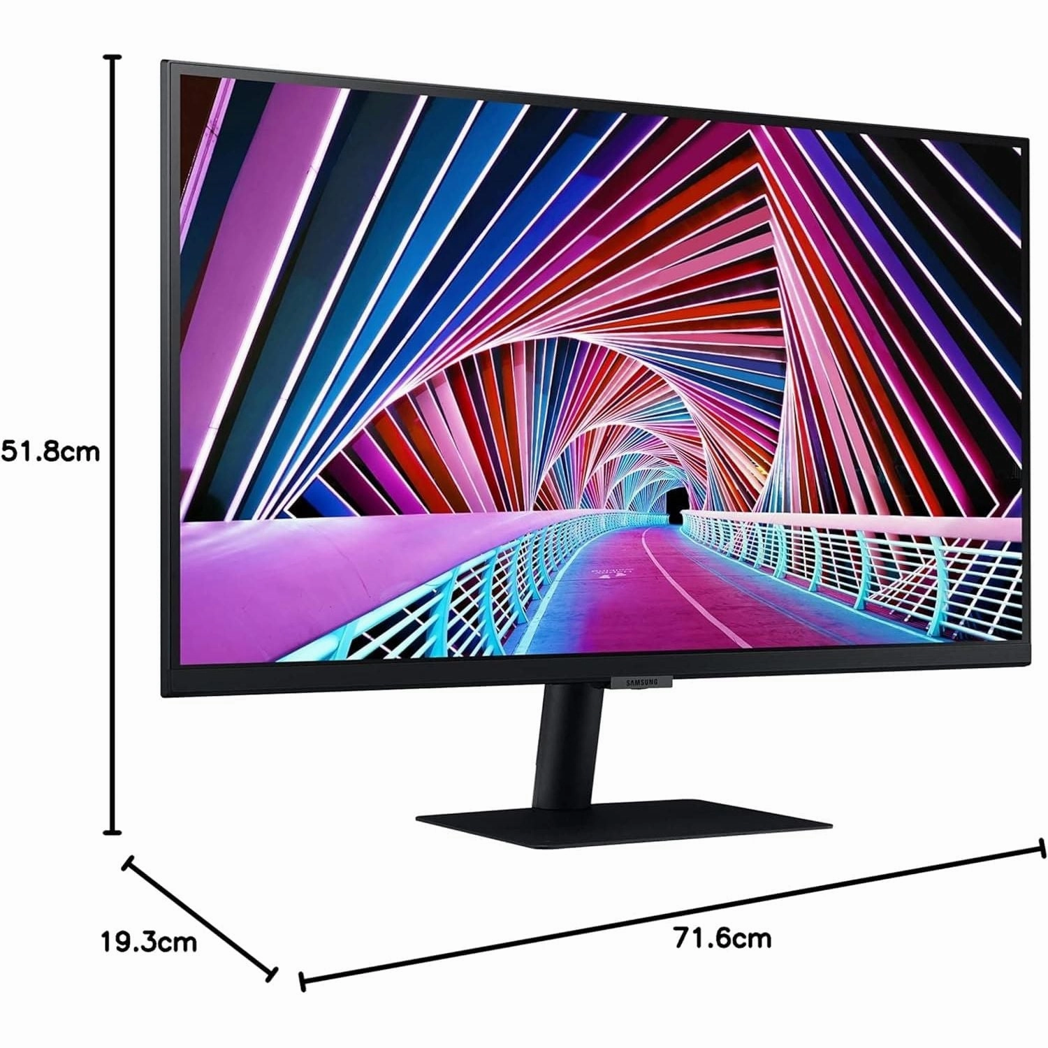 Samsung LS32A700NWPXXU 32" 4K Ultra HD VA LED Monitor - Black
