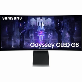 Samsung Odyssey G8 34" Curved OLED UWQHD Gaming Monitor, 0.1ms, 175Hz, HDMI 2.1, Smart Platform, Speakers retro game consoles, buy sega console, retro gaming accessories