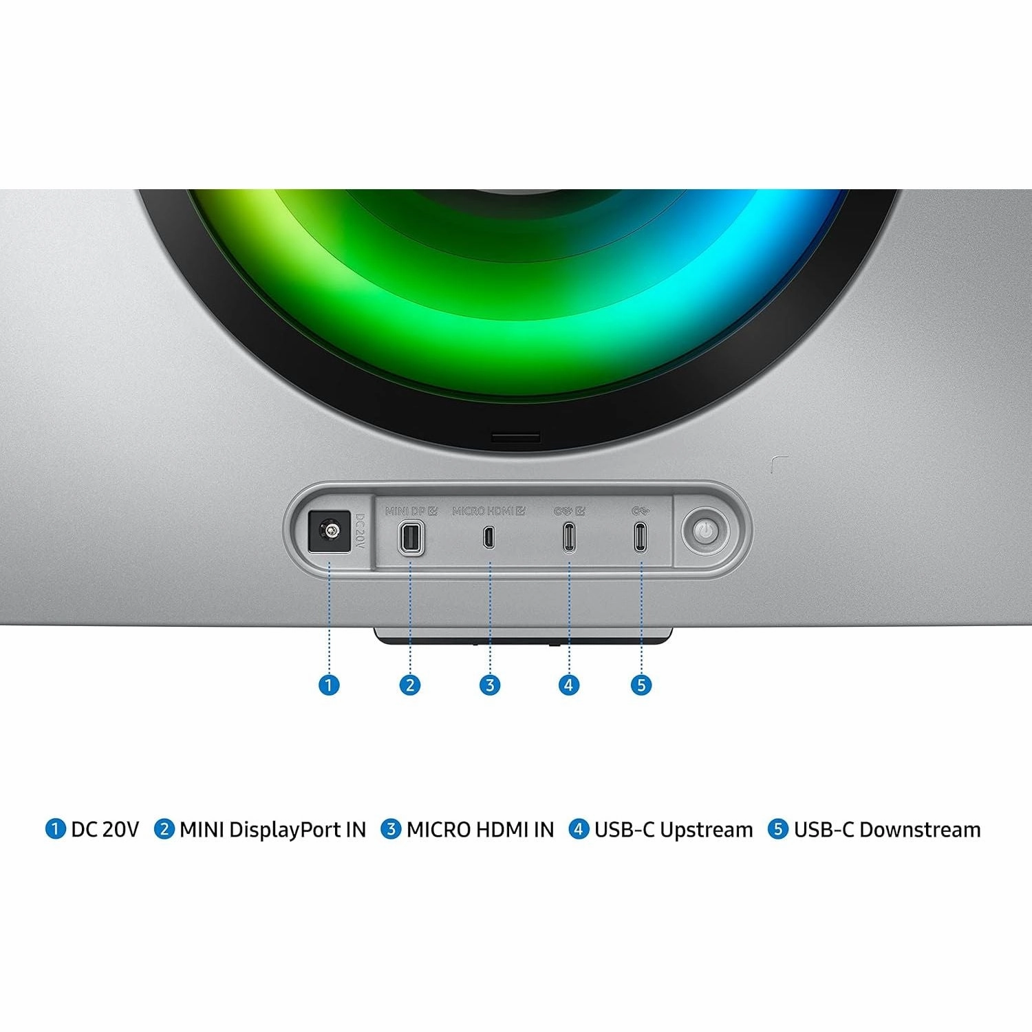 Samsung Odyssey G8 34" Curved OLED UWQHD Gaming Monitor, 0.1ms, 175Hz, HDMI 2.1, Smart Platform, Speakers