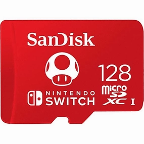 SanDisk 128GB microSDXC Card for Nintendo Switch  Licensed, 100MB/s, UHS-I, Class 10, U3  Red smartwatch accessories, apple watch bands, charging dock for smartwatch