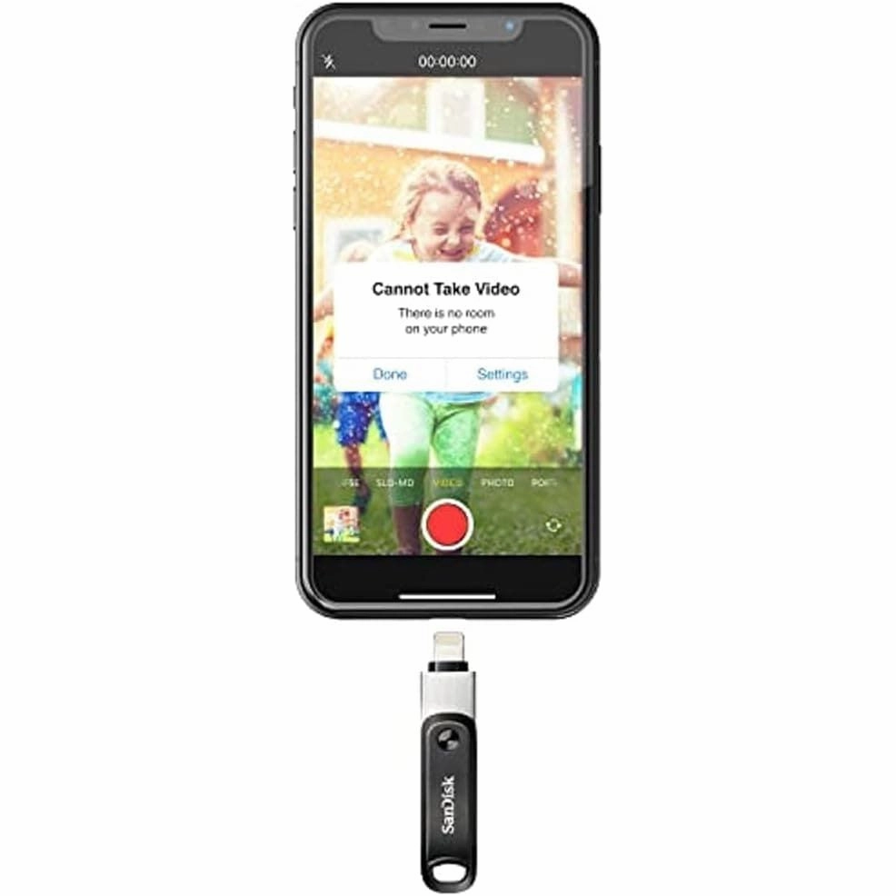 SanDisk 256GB iXpand Flash Drive Go with Lightning and USB 3.0 connectors, for iPhone/iPad, PC and Mac