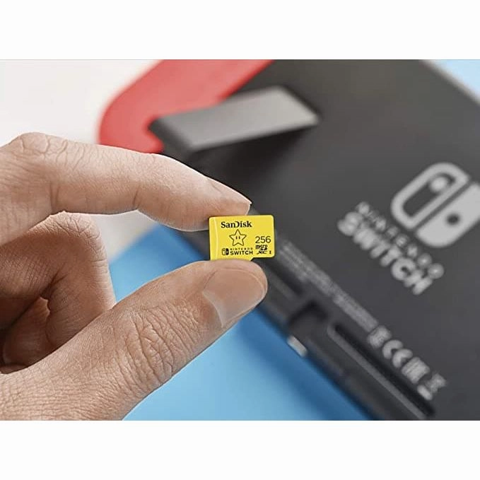SanDisk 256GB microSDXC Card for Nintendo  Switch Licensed Product, 100 MB/s UHS-I Class 10 U3 Yellow