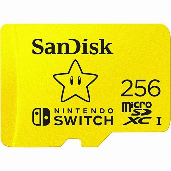 SanDisk 256GB microSDXC Card for Nintendo  Switch Licensed Product, 100 MB/s UHS-I Class 10 U3 Yellow smartwatch accessories, apple watch bands, charging dock for smartwatch