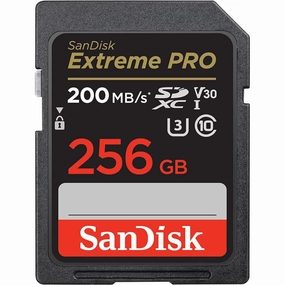 SanDisk Extreme PRO 256GB SDXC Card - UHS-I, Class 10, U3, V30, 200MB/s with RescuePRO Deluxe computing devices, pc accessories, cheap computer online