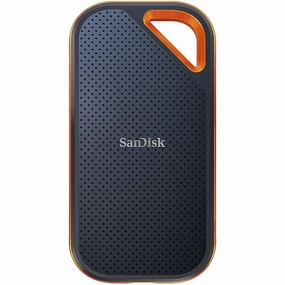 SanDisk Extreme PRO 2TB portable NVMe SSD, USB-C, up to 2000MB/s read & 2000MB/s write speed, ruggedised & water-resistant, carabiner loop desktop computers, gaming desktop pc, all in one desktop deals