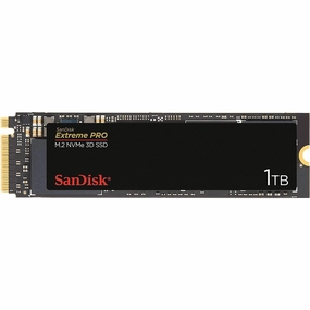 SanDisk SDSSDXPM2-1T00-G25 Extreme PRO 1 TB M.2 NVMe 3D SSD, Black computer accessories, buy computer parts, usb c hub for laptop