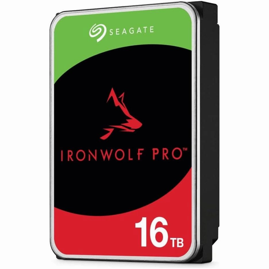 Seagate IronWolf Pro 16TB NAS Internal Hard Drive, 3.5" CMR, SATA 6 Gb/s, 7200 RPM, 256MB Cache, for RAID Network Attached Storage (ST16000NE000) computing devices, pc accessories, cheap computer online