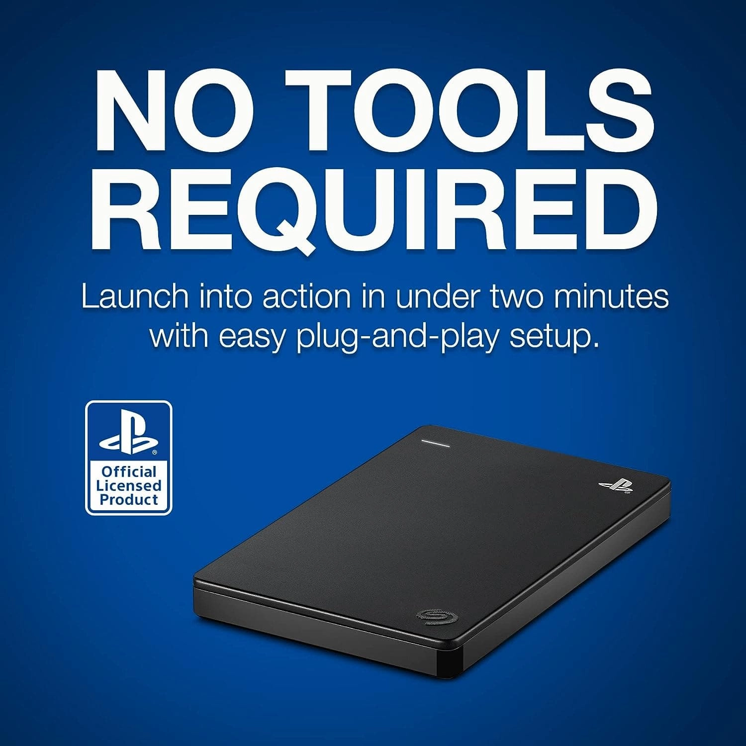 Seagate Licenced PlayStation Game drive for PS4 & PS5 - 2TB HDD Portable USB 3.0 - Black