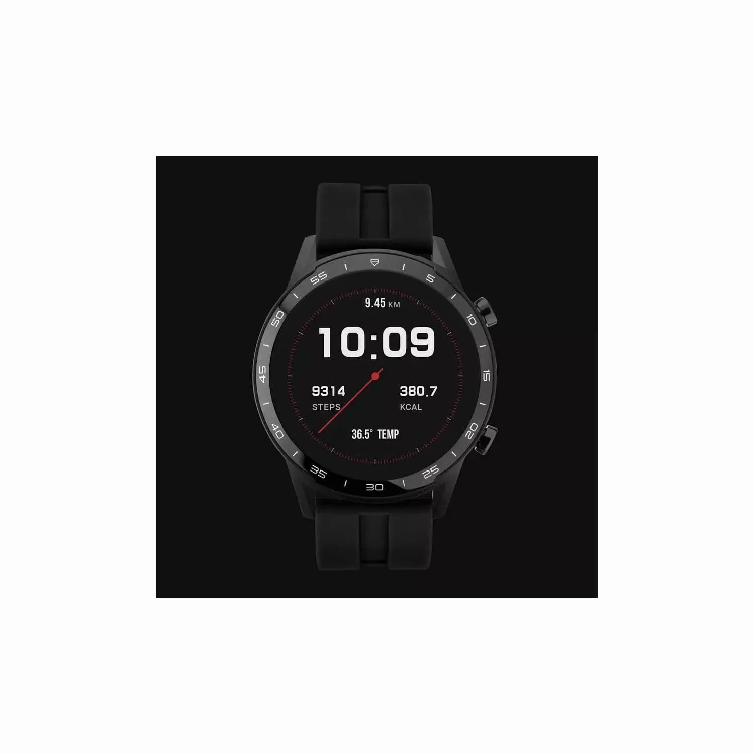 Sekonda Black Silicone Strap Smart Watch