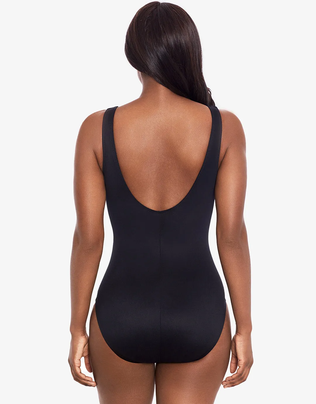 Selenite Layered Escape Swimsuit - Black