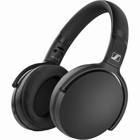 Sennheiser HD 350BT Bluetooth 5.0 Wireless Headphone - 30-Hour Battery Life, USB-C Fast Charging, Virtual Assistant Button, Foldable - Black earbuds and headphones, true wireless earbuds, noise cancelling earbuds