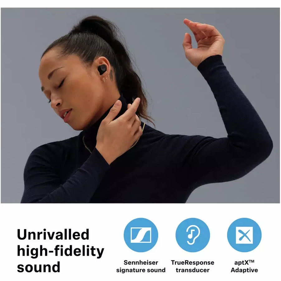 Sennheiser Momentum 3 In-Ear True Wireless Earbuds - Black