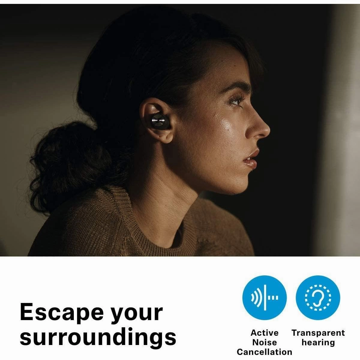 SENNHEISER Momentum True Wireless 2 Bluetooth Noise-Cancelling Earphones - Black & Grey