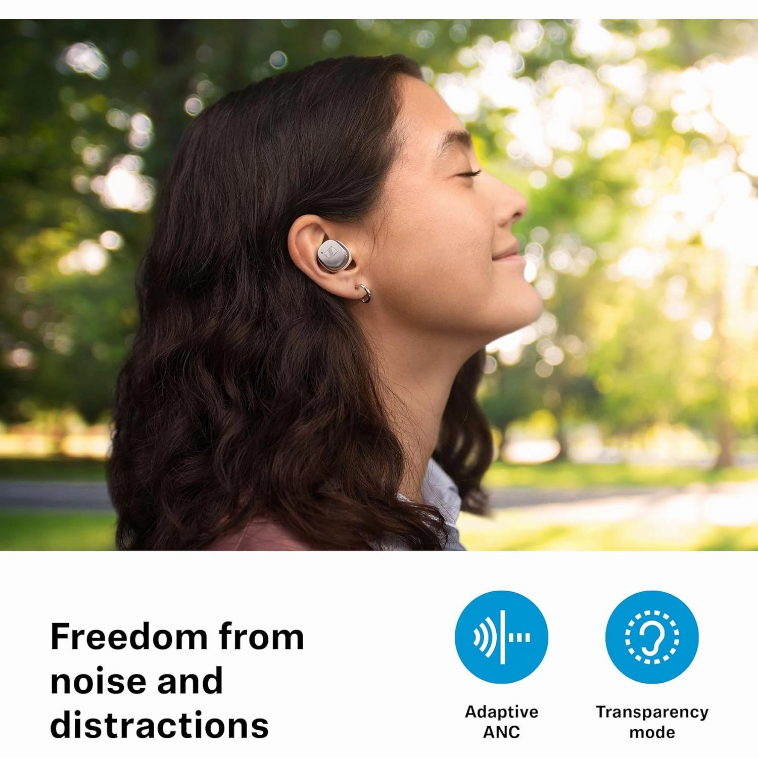 Sennheiser MOMENTUM True Wireless 4 Earbuds - Bluetooth 5.4, Crystal-Clear Sound, Adaptive ANC, 30-Hour Battery, Comfortable Design, Black Copper