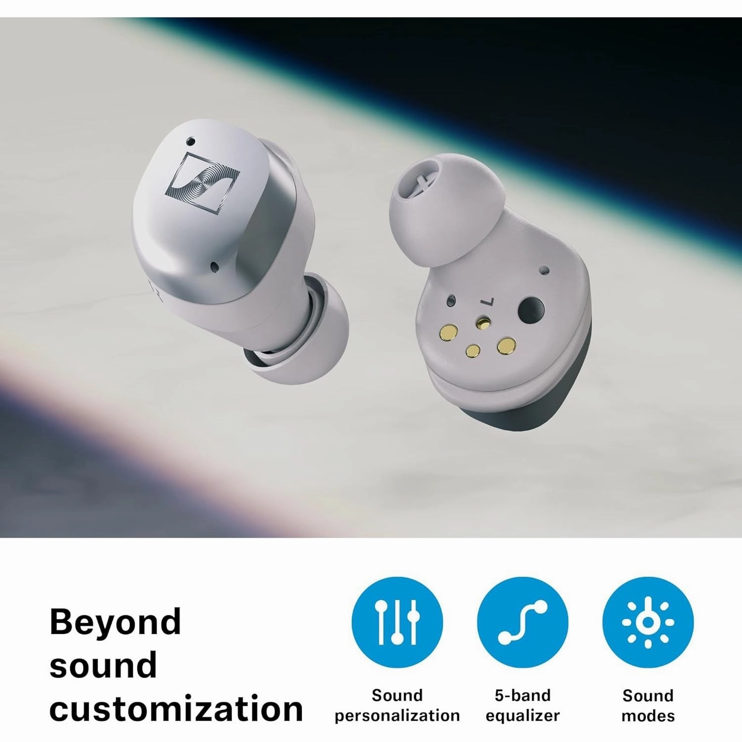Sennheiser MOMENTUM True Wireless 4 Earbuds - Bluetooth 5.4, Crystal-Clear Sound, Adaptive ANC, 30-Hour Battery, Comfortable Design, Black Copper