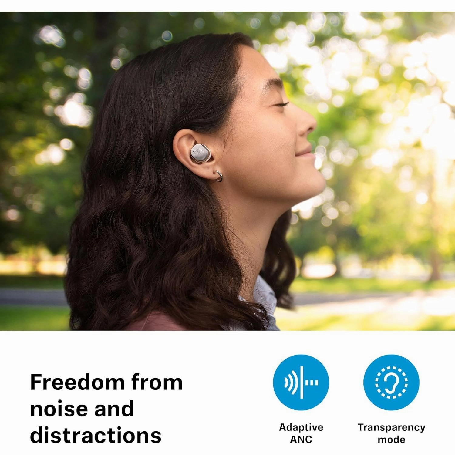 Sennheiser MOMENTUM True Wireless 4 Earbuds - Bluetooth 5.4, Crystal-Clear Sound, Adaptive ANC, 30-Hour Battery, Comfortable Design, Black Copper
