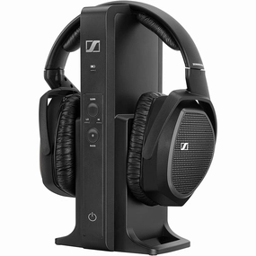 Sennheiser RS 175 Digital Wireless Over-Ear Headphones, Bass Boost & Surround Sound, Black bluetooth headphones, cheap wireless headphones, headphones with mic