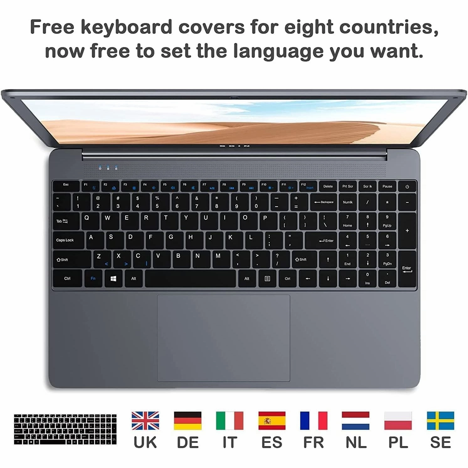 SGIN Laptop 15.6-inch 12GB DDR4 512GB ROM SSD, Windows 11, Up to 2.8Ghz, Intel Celeron N4500, Full HD 1920x1080 IPS Display with Laptop Computer