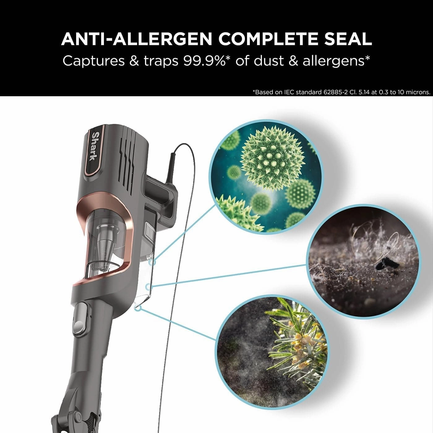 Shark Corded Stick Vacuum Cleaner [HZ500UKT] Pet Model, Anti Hair Wrap, Flexology, Rose Gold
