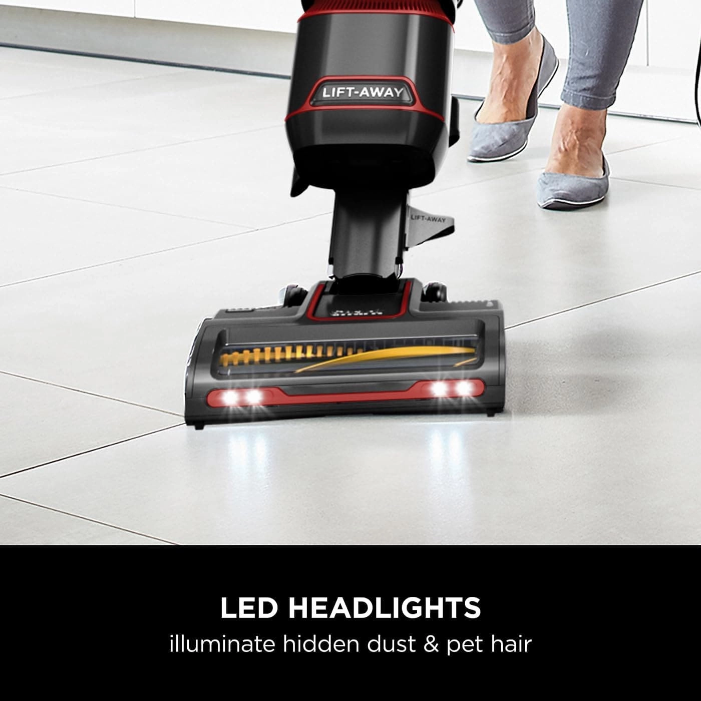 Shark Corded Upright Vacuum Cleaner with Anti Hair Wrap, Car Detail Kit, Pet Tool, Crevice Tool, Multi-Surface Tool, Transforms to Portable Vacuum, 750W 1.1 ltrs, Amazon Exclusive, Red, NZ690UKTSB