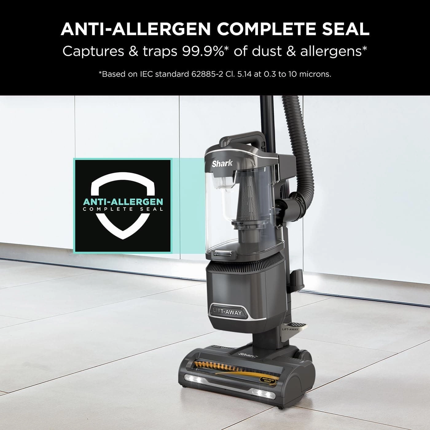 Shark Corded Vacuum [NZ690UKTDB] - Anti Hair Wrap Upright Vacuum Cleaner with Lift-Away, Pet Model - Black