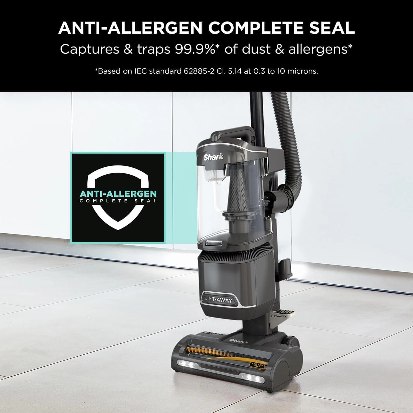 Shark Corded Vacuum [NZ690UKTDB] - Anti Hair Wrap Upright Vacuum Cleaner with Lift-Away, Pet Model - Black