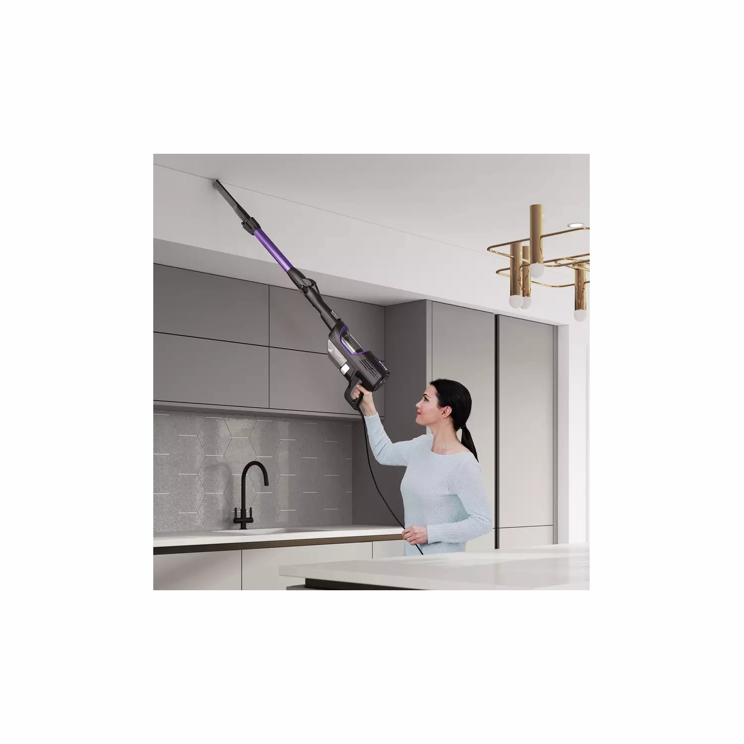 Shark [HZ500UK] Corded Stick Vacuum Cleaner Anti Hair Wrap [Purple]