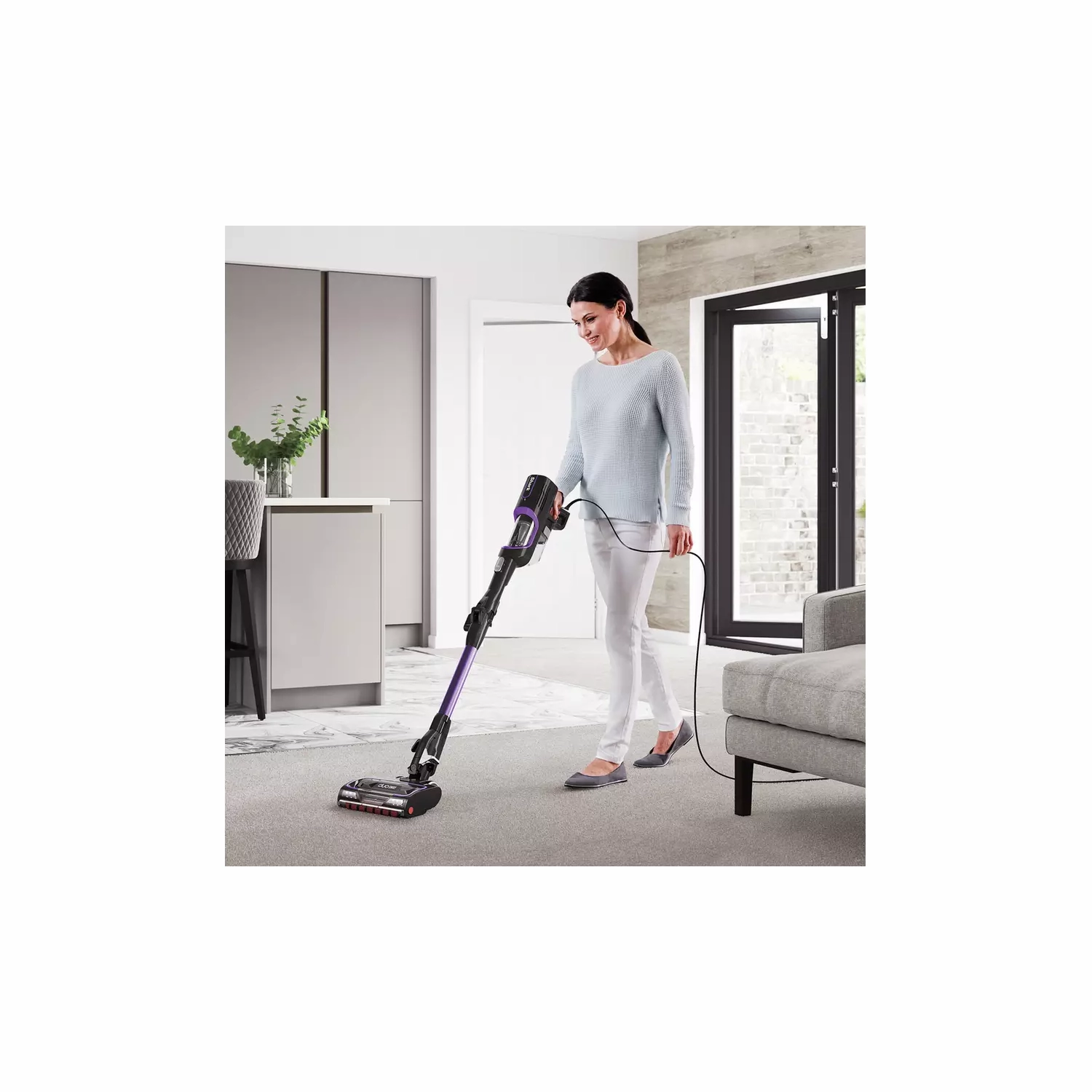Shark [HZ500UK] Corded Stick Vacuum Cleaner Anti Hair Wrap [Purple]