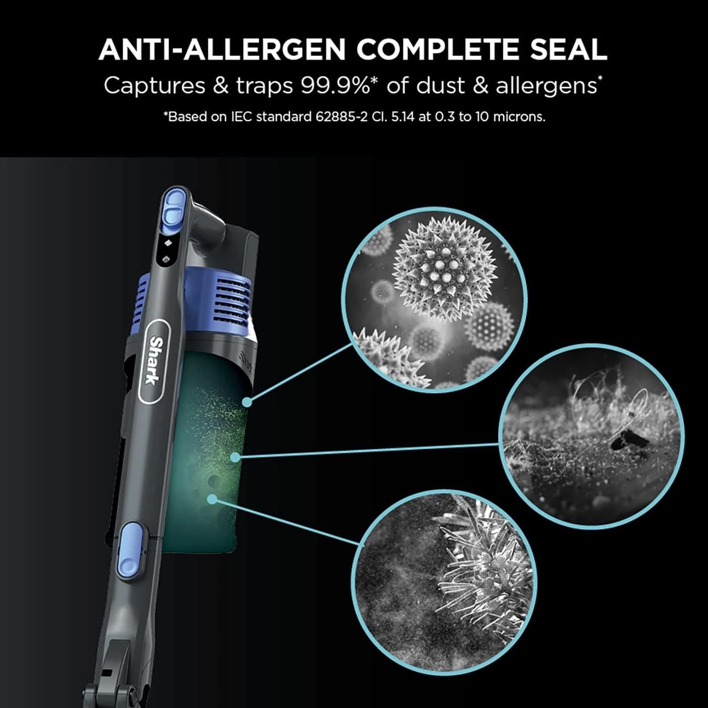 Shark IZ202UK Anti Hair Wrap Blue Cordless Vacuum Cleaner