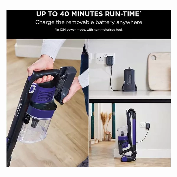 SHARK [IZ202UKT] Anti Hair Wrap with Pet Tool Cordless Vacuum Cleaner - Purple